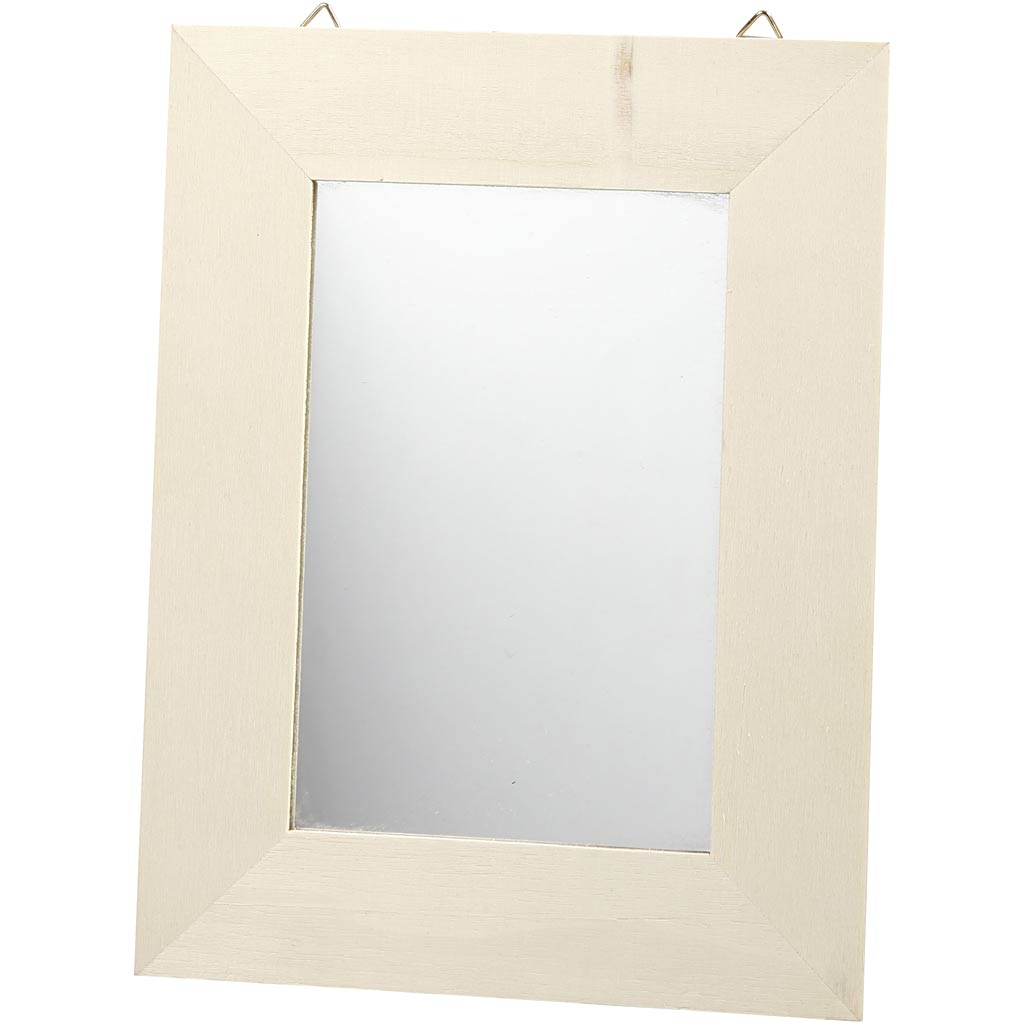 Mirror with Wooden Frame