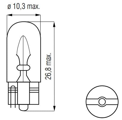 Bosma Lampa 12V-3W Wedge T10