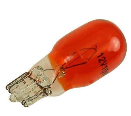 TNT LAMP 12V 10W T13 WEDGE RED (10-PIECE)