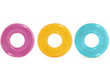 Intex transparant gekleurde zwemband-roze