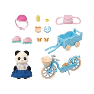 Epocha sylvanianské rodiny 5652 Bicykla a brusle panda dívka