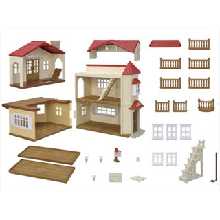 Epoch Famiglie Sylvanian 5708 Great Poppenhuis con sala giochi segreti