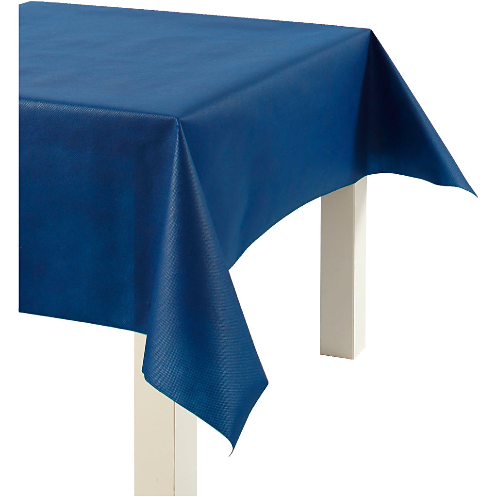 Creativ company tafelkleed gemaakt van namaaktextiel, b: 125 cm, 70 gr, donkerblauw, 10 m 1 rol