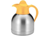 Insulated jug stainless steel yellow cap (1 liter)