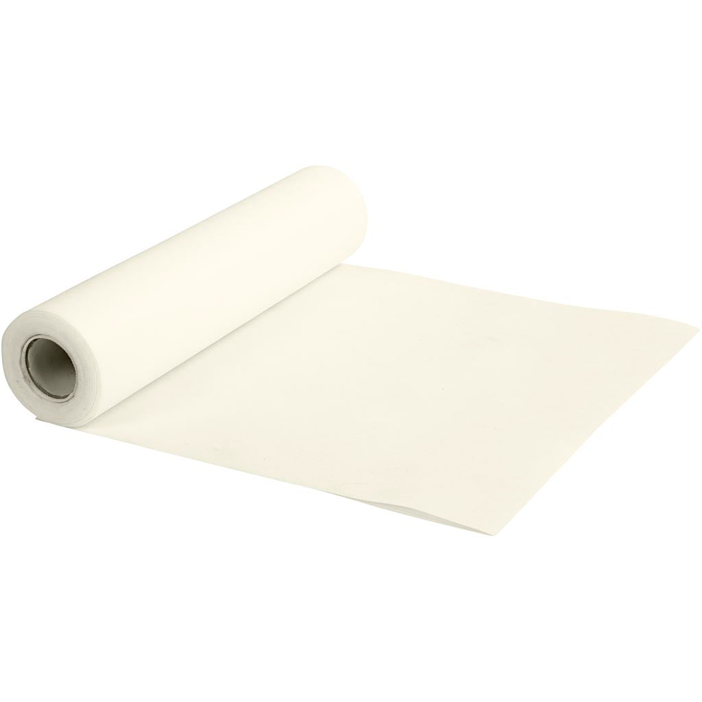 Creativ company table runner made of imitation fabric, w: 35 cm, 70 g, cream, 10 m 1 roll