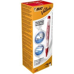 Popisovač na tabuľu velleda pocket liquid bic red