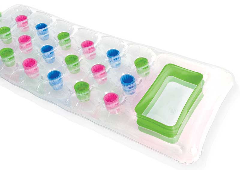 Intex Transparent beach air beds-green