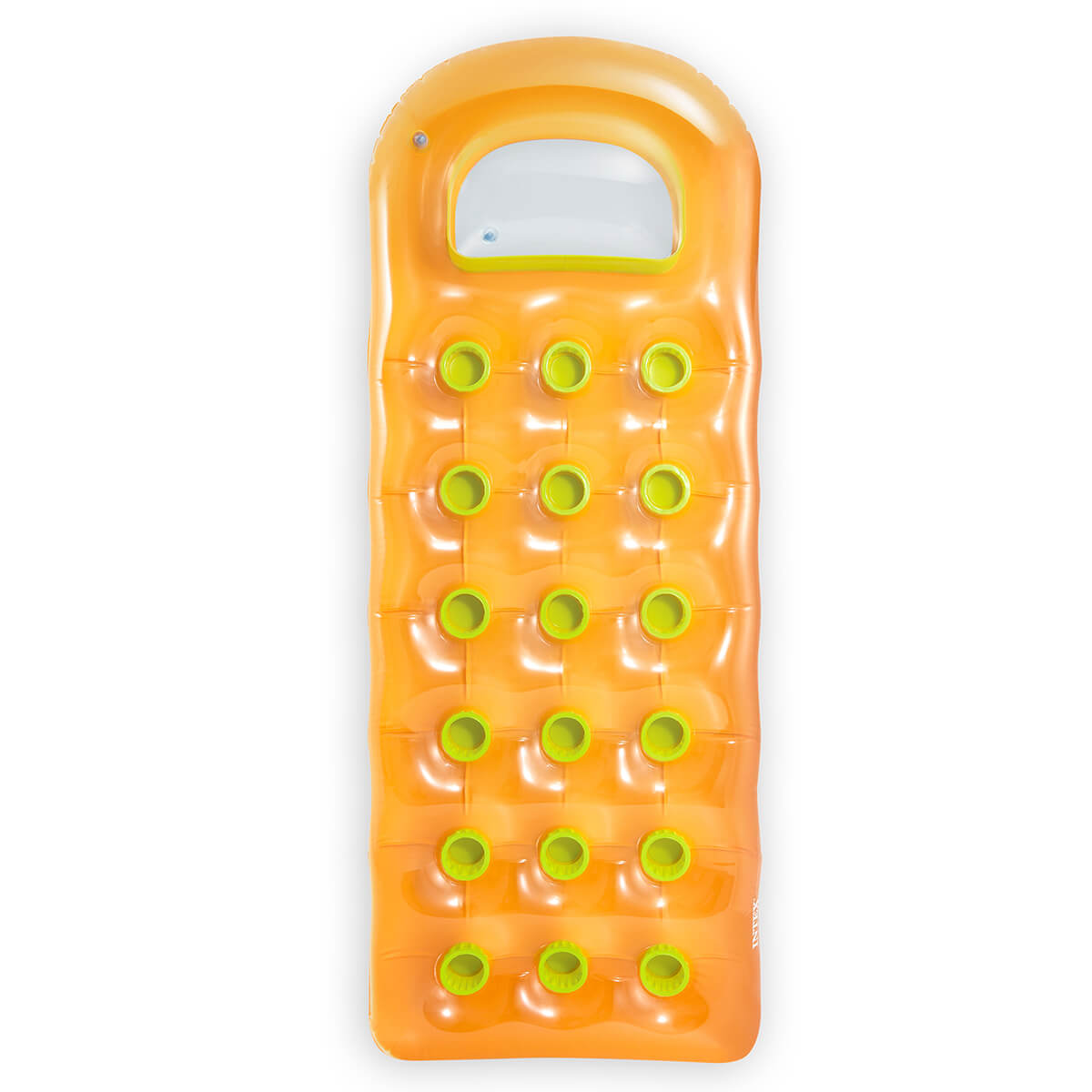 Colored air bed with window - Orange