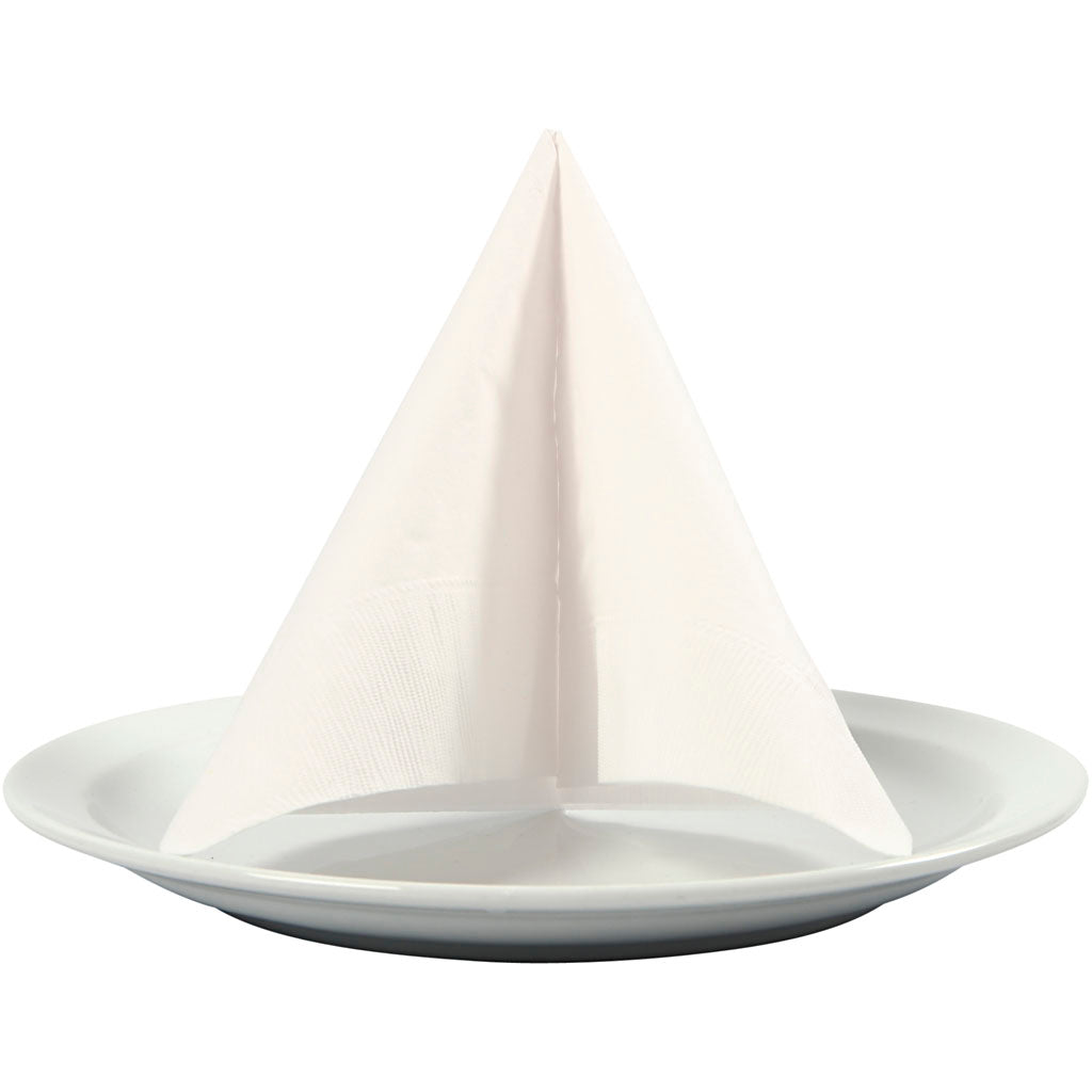 Creativ company servetten, afm 33x33 cm, wit, 20 stuk 1 doos