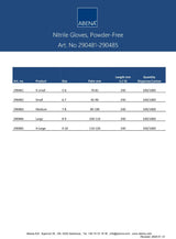 Abena poedervrije nitrile handschoenen maat small 100 stuks zwart