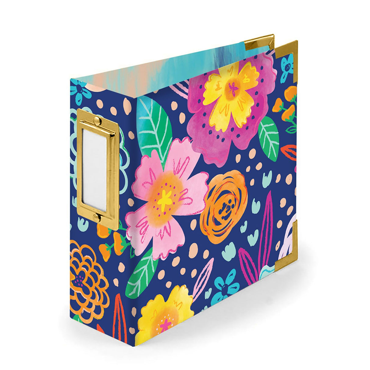 We r makers • álbum envuelto en papel floral 10,1x10,1cm