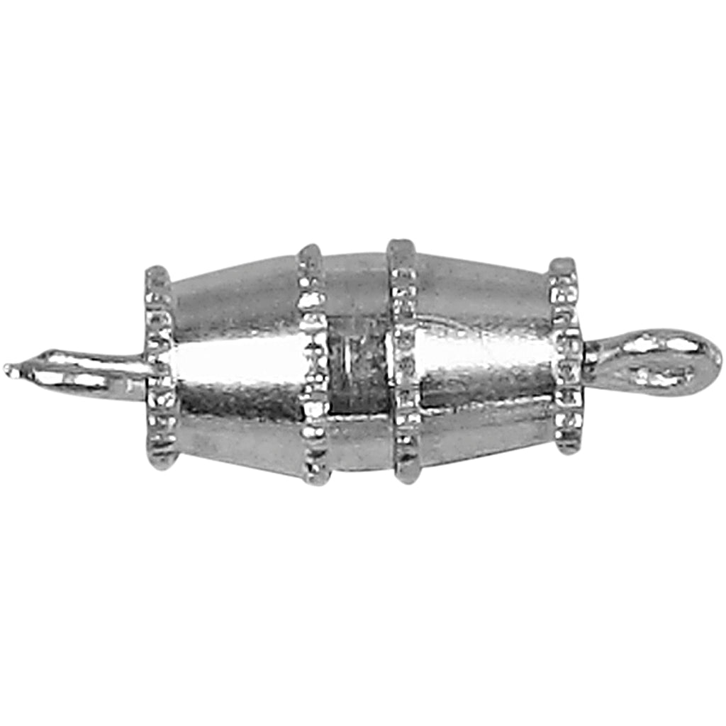 Creativ company twist lock, l: 16 mm, silver-plated, 10 pieces 1 box