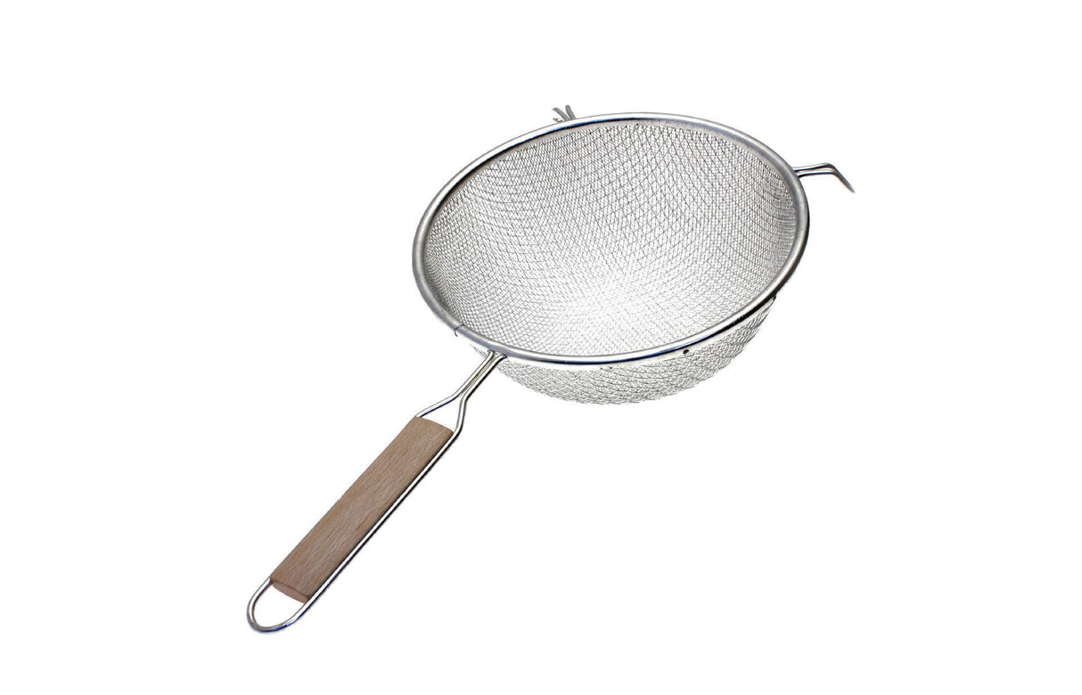 Metaltex zeef met houten greep 16cm