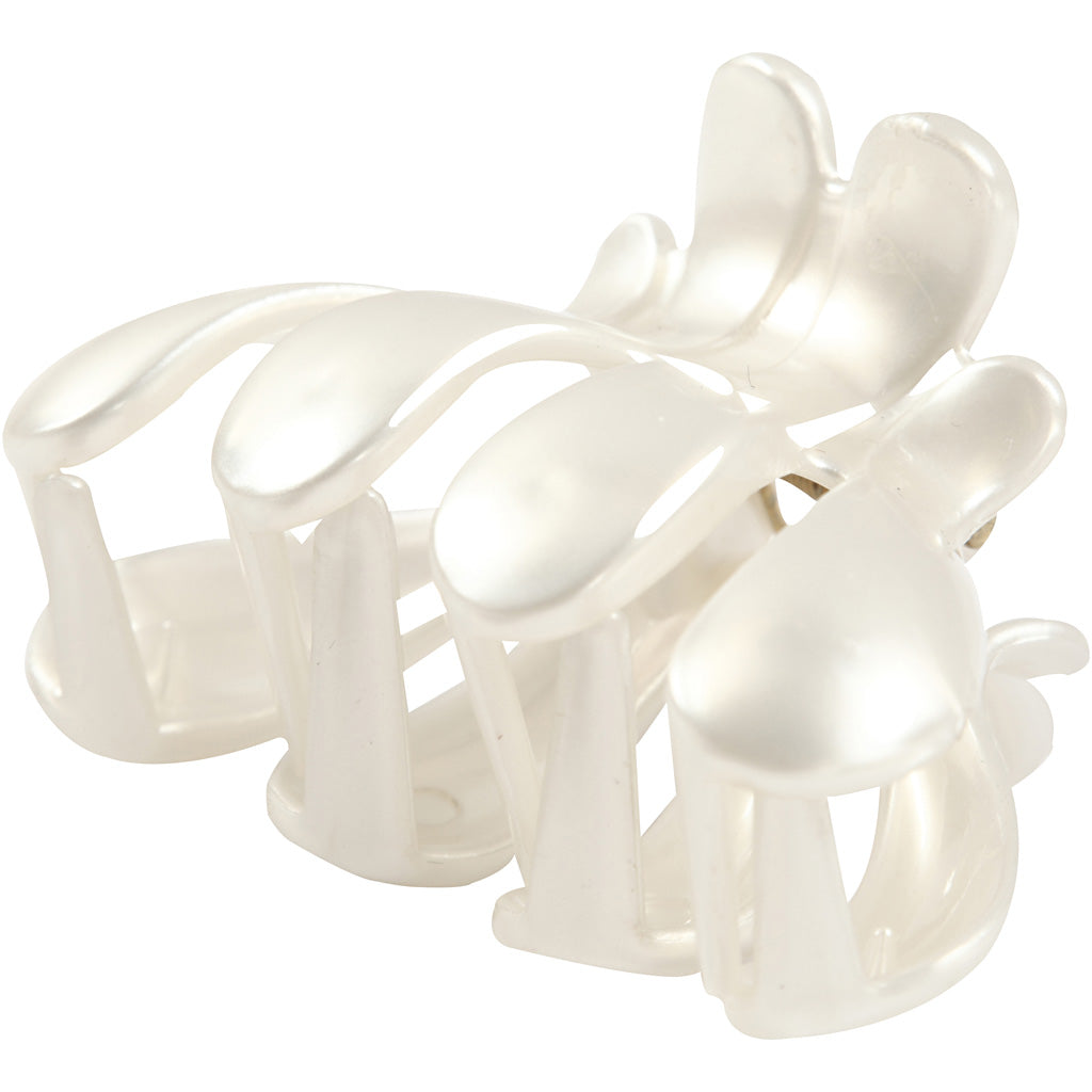 Creativ company hair comb, l: 60 mm, w: 38 mm, mother of pearl, 2 pieces 1 box