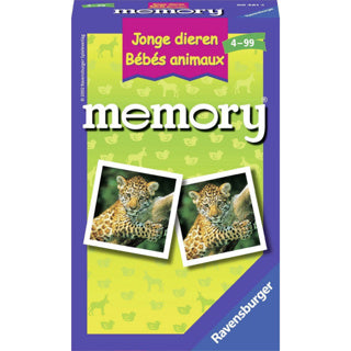 Ravensburger Gra pamięć Młodych zwierząt kieszeń