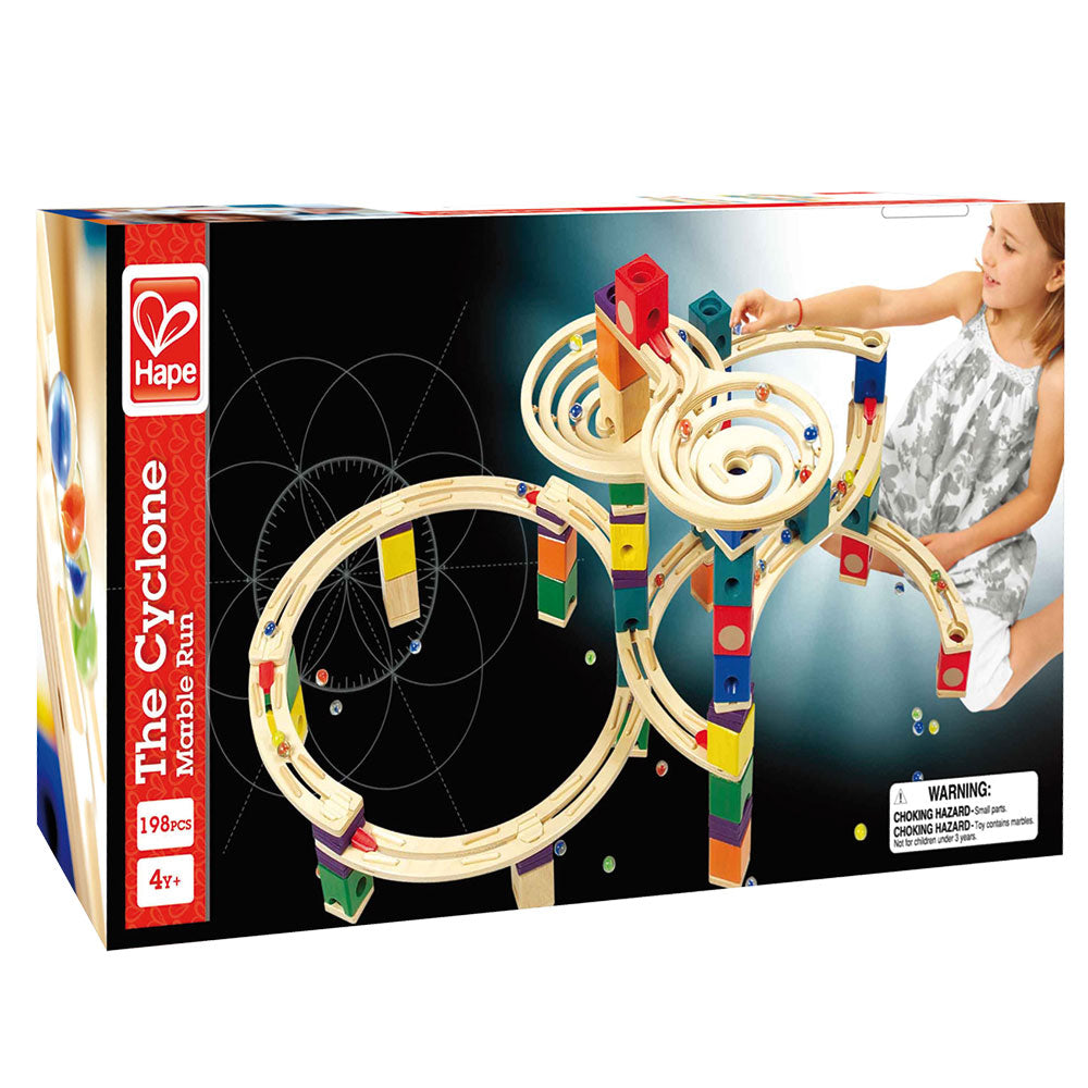 Hape Wooden Marble Track The Cyclone, 198 vnt.