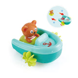 Hape bath toy pullback boat with bear