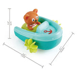 Hape bath toy pullback boat with bear