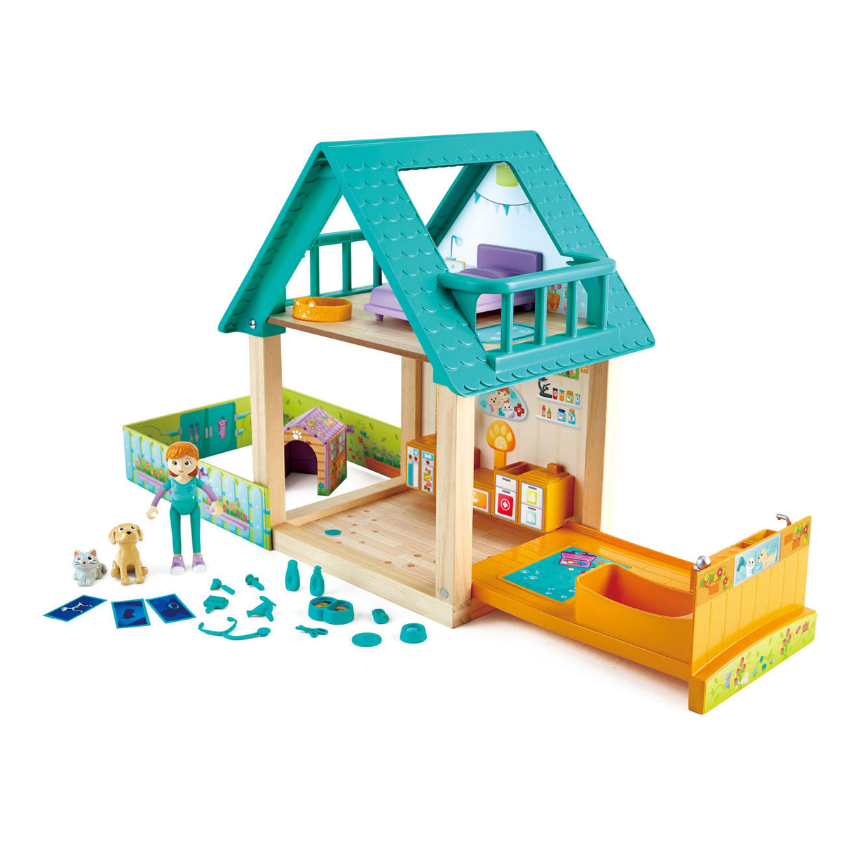 HAPE Furry Friend Weteryary Practice Play Set
