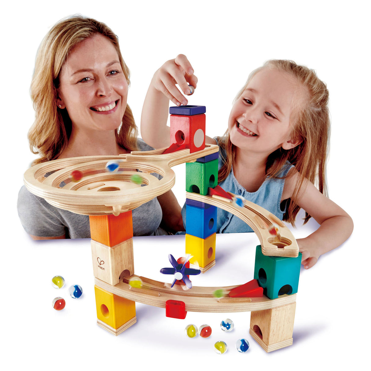 Hape quadrilla závod do cíle Knikkerbaan