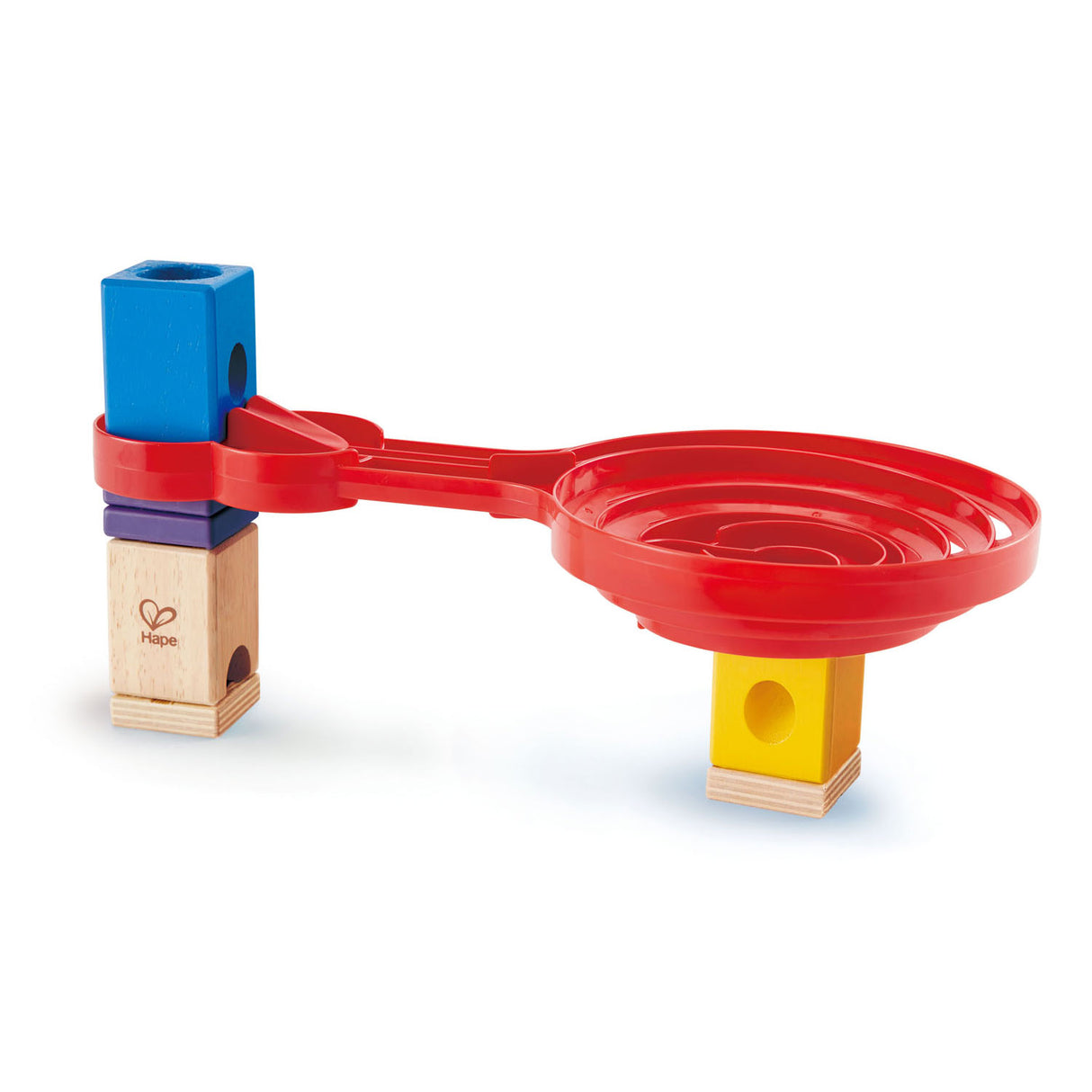 HAPE QUADRILLA a spirale a doppia faccia Knikkerbaan. 9dlg.