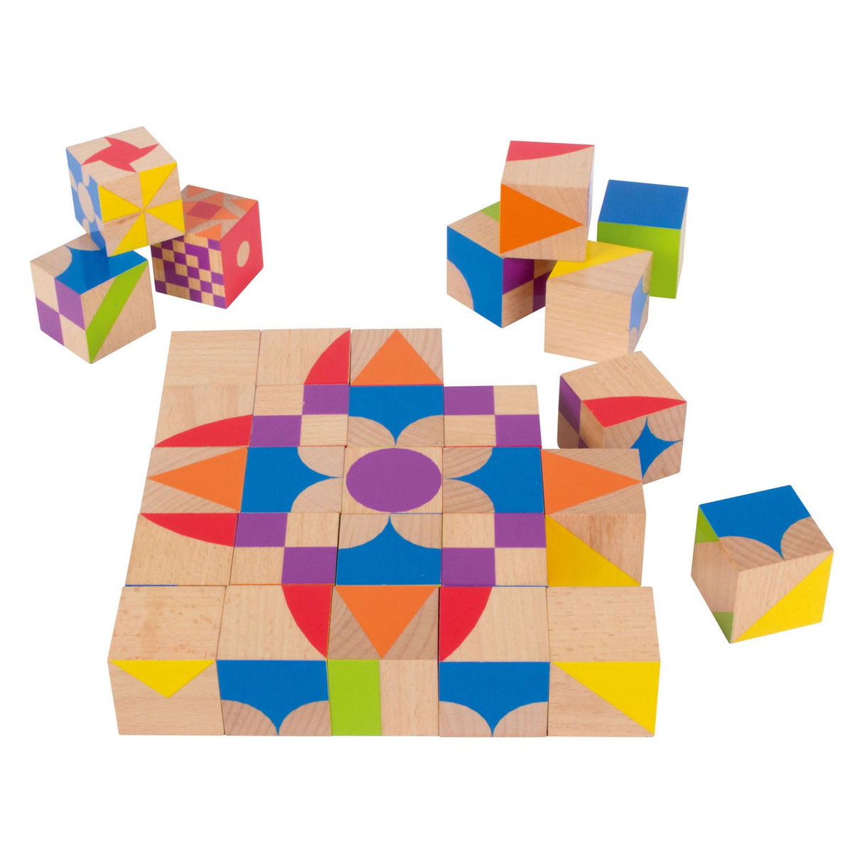 Beleduc wooden mozi block Nature blocks and patterns
