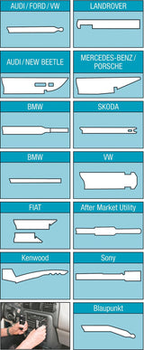 Hazet demontage installatie beugel set disassembly tool for radi 140x58x50
