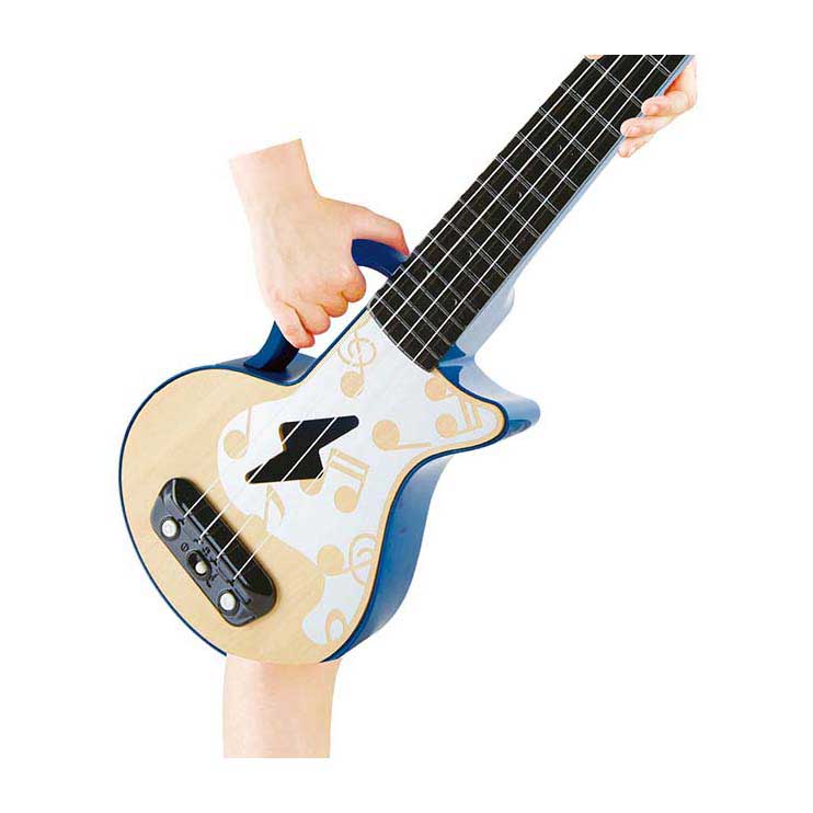 Hape ukelele met lichtjes - blauw