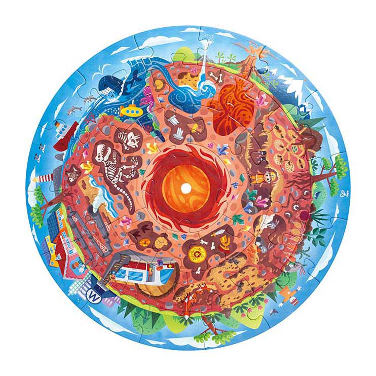Hape underground world puzzle with light - 36 pcs.
