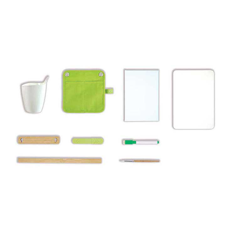 Hape draagbare bamboe schildersezel - 14dlg.