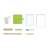 Hape draagbare bamboe schildersezel - 14dlg.
