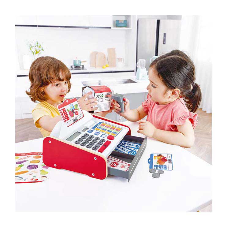 Hape interactive cash register with light and sound
