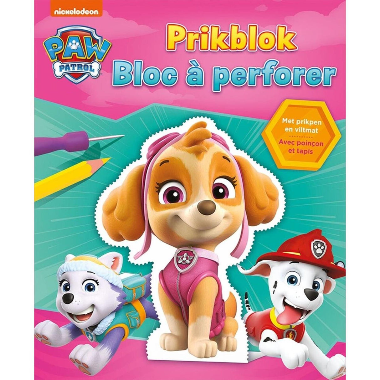 Deltas nickelodeon paw patrol pin pad pink
