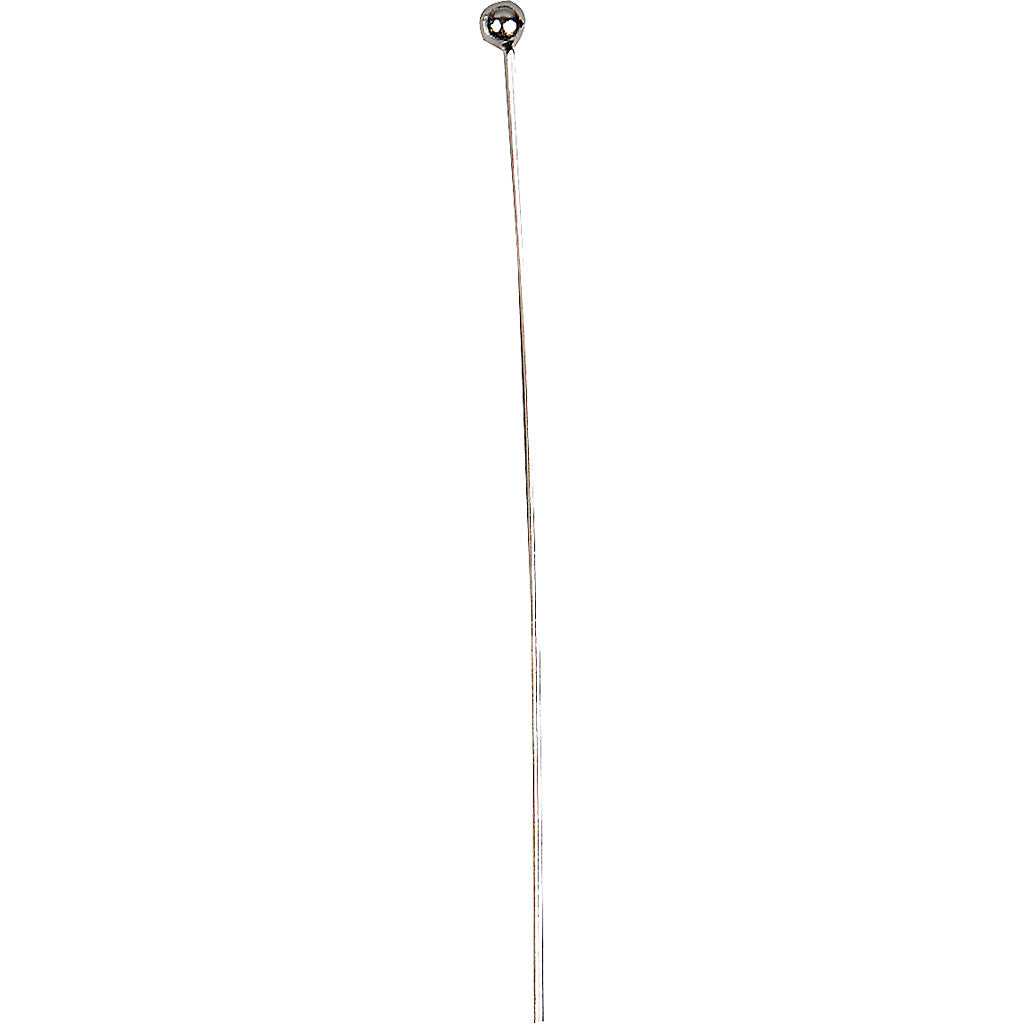 Creativ company head pin, l: 60 mm, silver-plated, 150 pieces 1 box