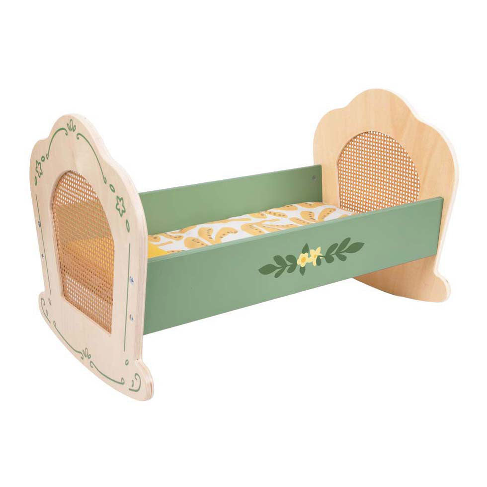 Classic World Vintage Wooden Doll's Cradle