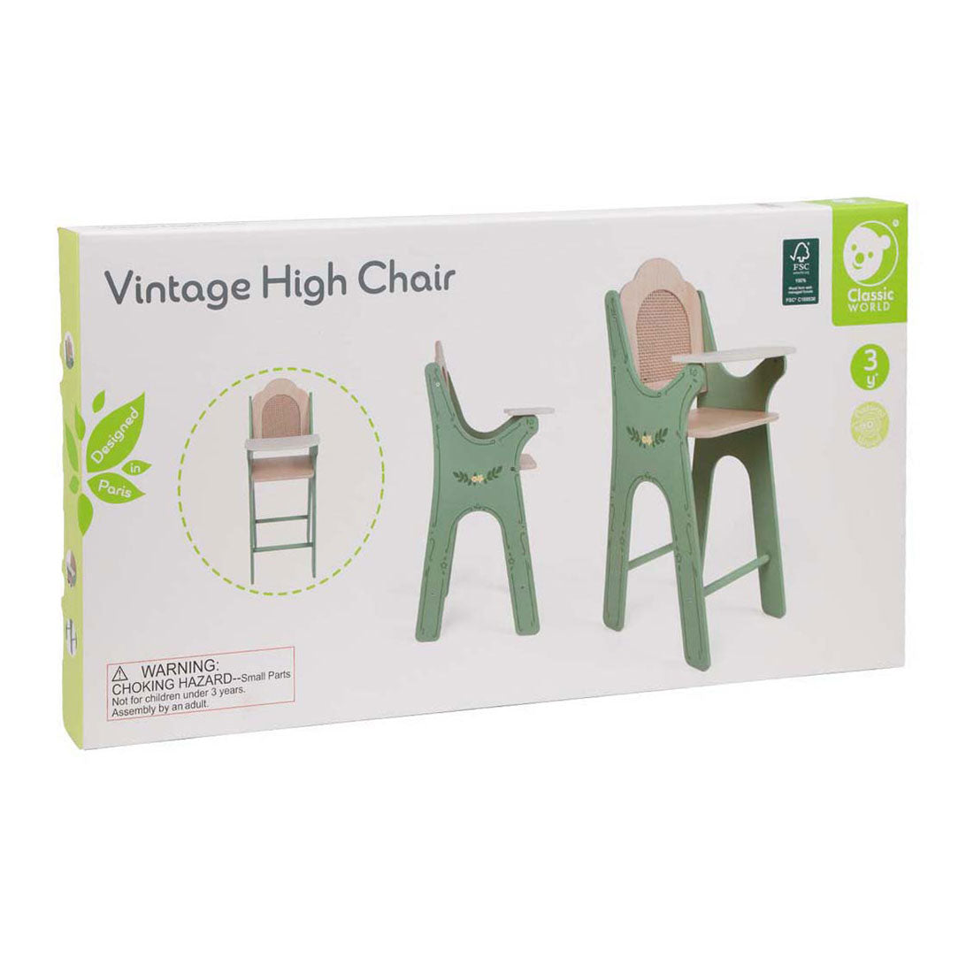 Classic World Vintage wooden high chair