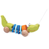 Classic world wooden pull-along crocodile