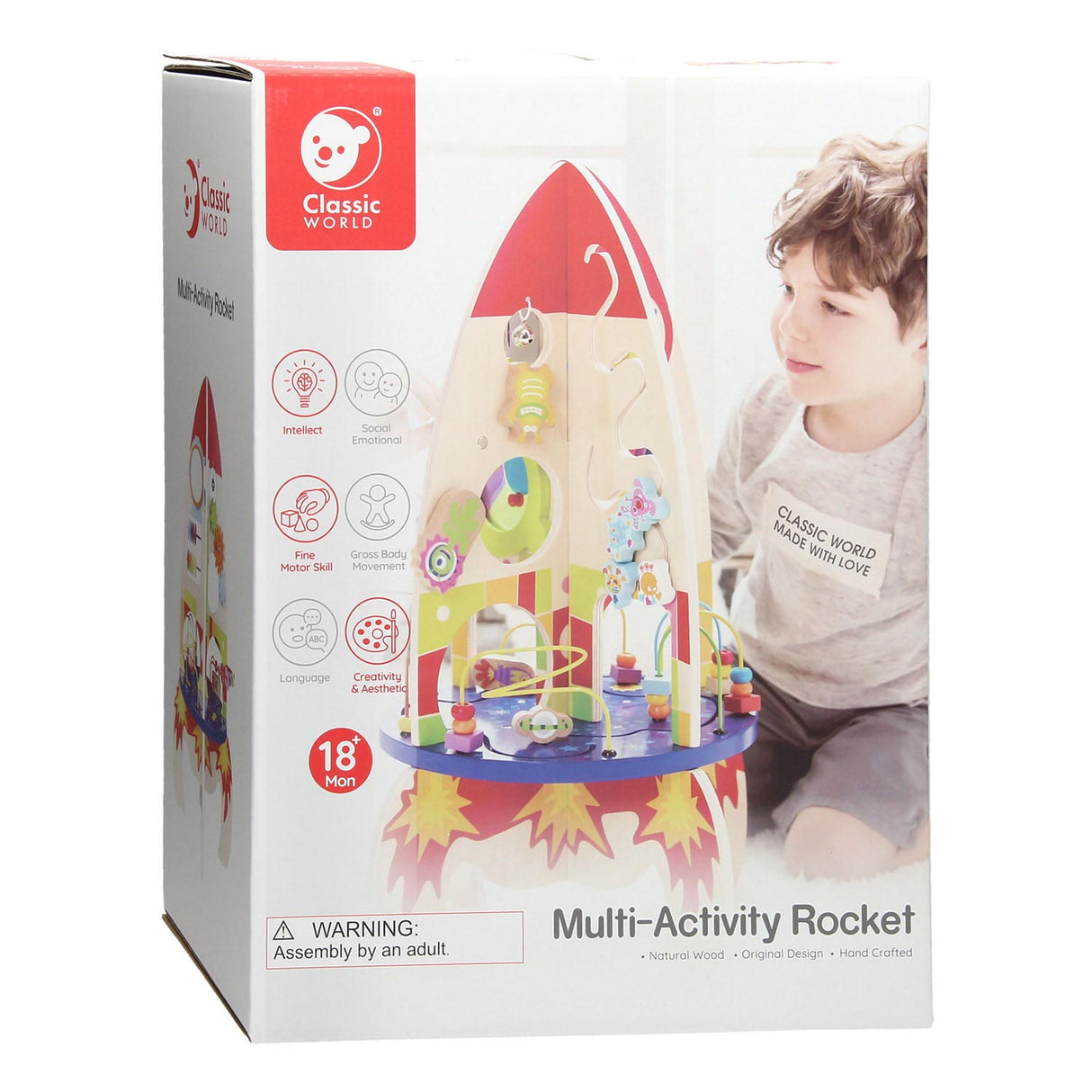 Klassisk World World Houten Activity Rocket