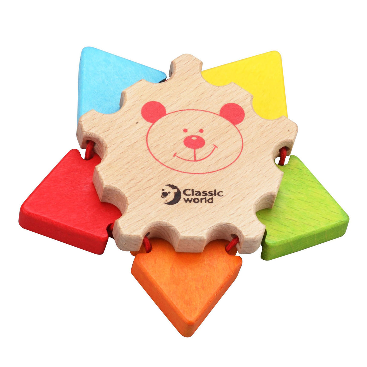 Classico World World World Wooden Mirror Flower