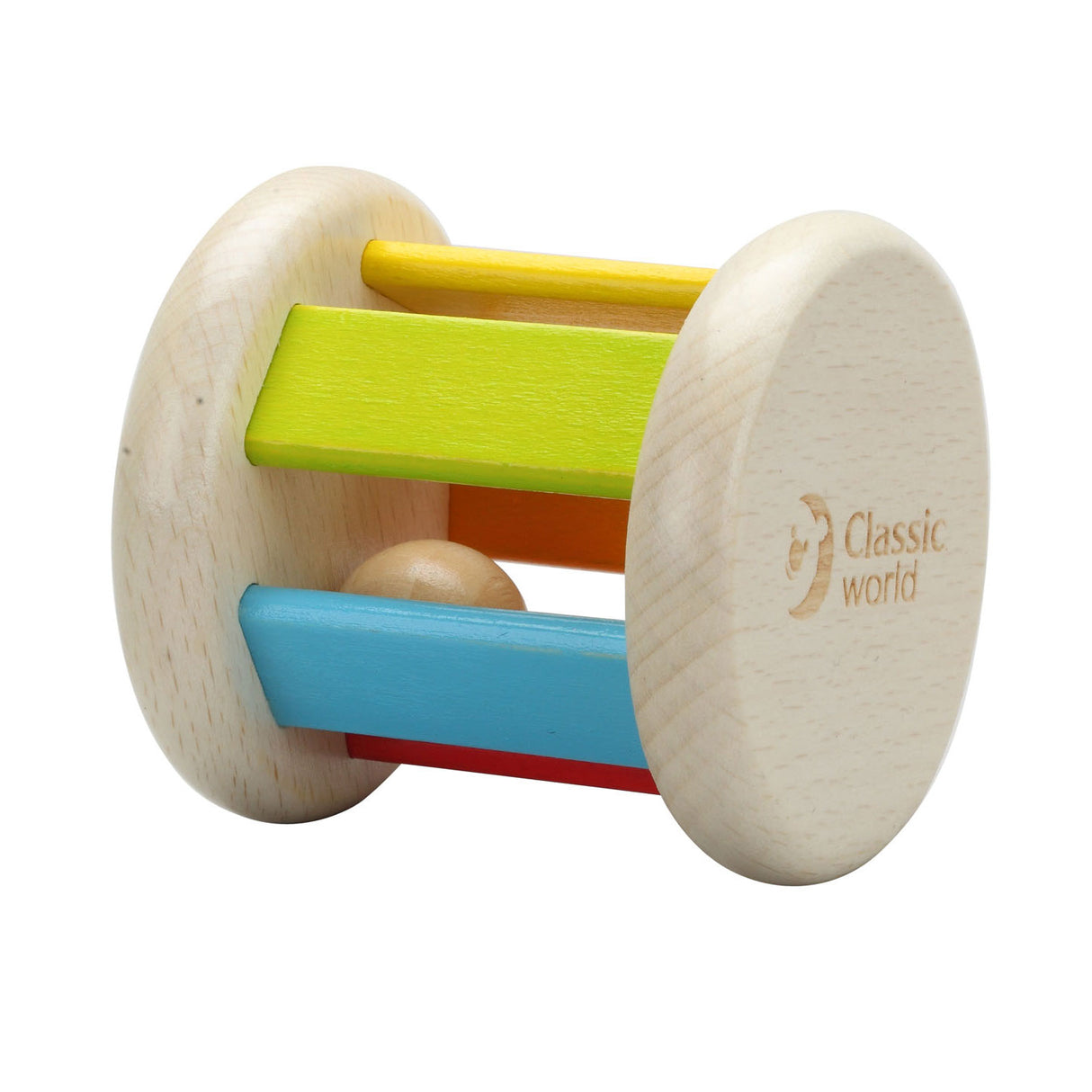 Classic World World World Wooden Rattle Round