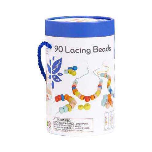 Classic World World Wooden Beads, 90 pcs.