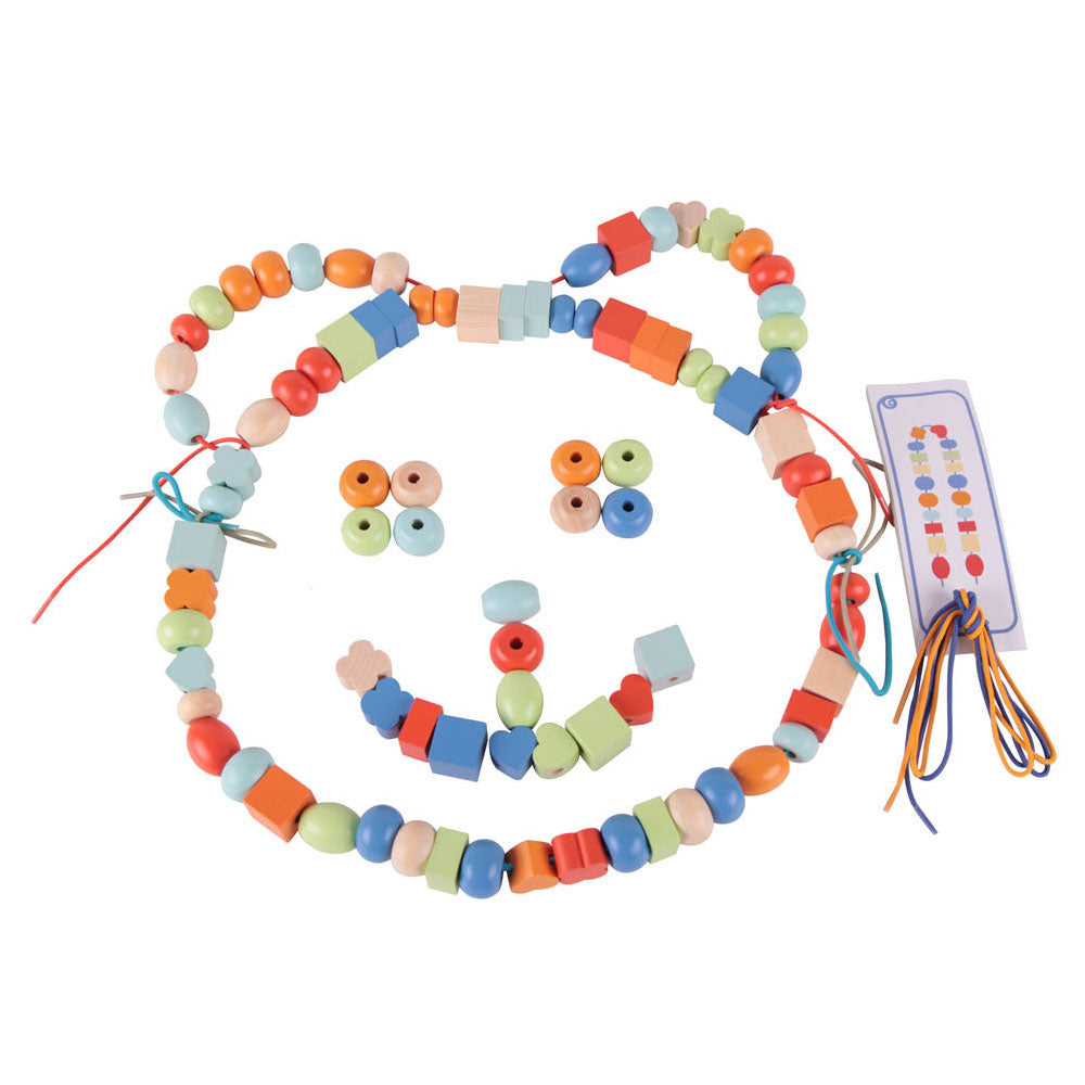 Classic World World Wooden Threading perline, 90dlg.