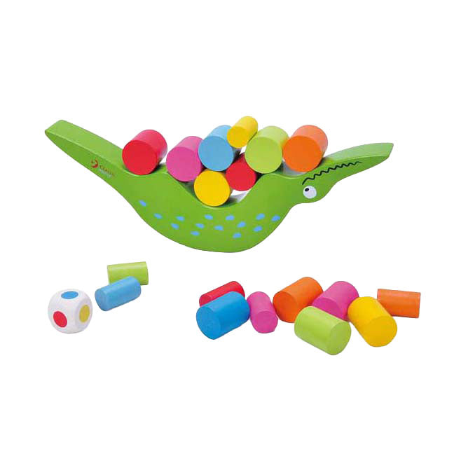 Classic World World Wooden Balance Game Crocodile, 20pcs.