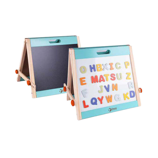 Klassesch Welt Holz Magnéit a Chalkboard
