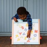 Klassesch Welt Holz Magnéit a Chalkboard