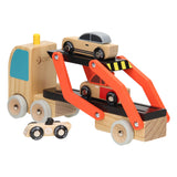 Classic World car transporter with cars, 4-pc.