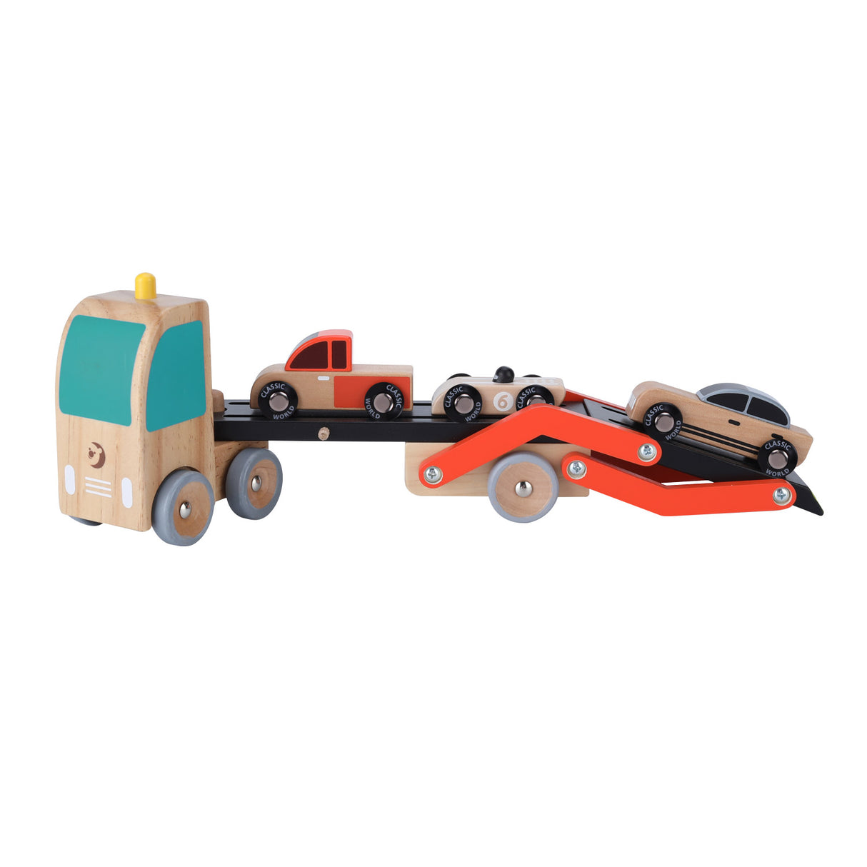 Classic World World Autotransporter with cars, 4dlg.