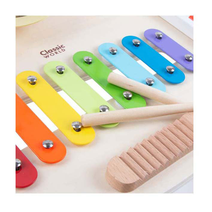 Klasična svetovna lesena glasbena miza