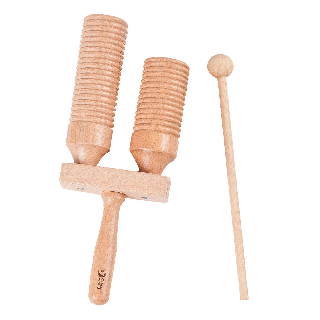 Classic World Guiro Double with stick
