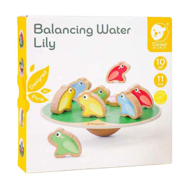 Classic world stacked water lily with frogs